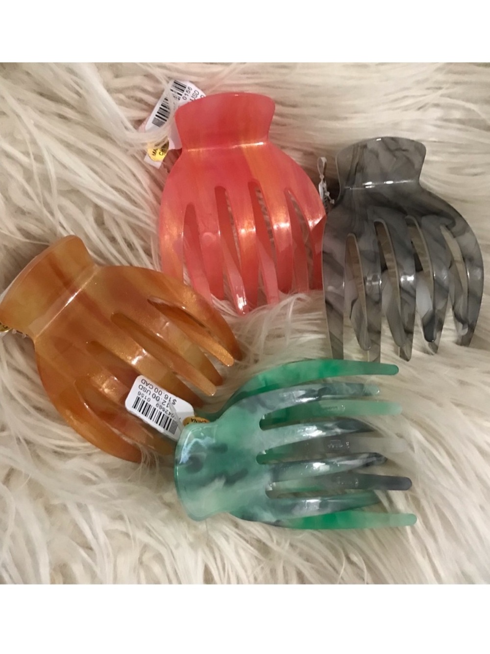 Set of 4 UO Flat Claw Clips